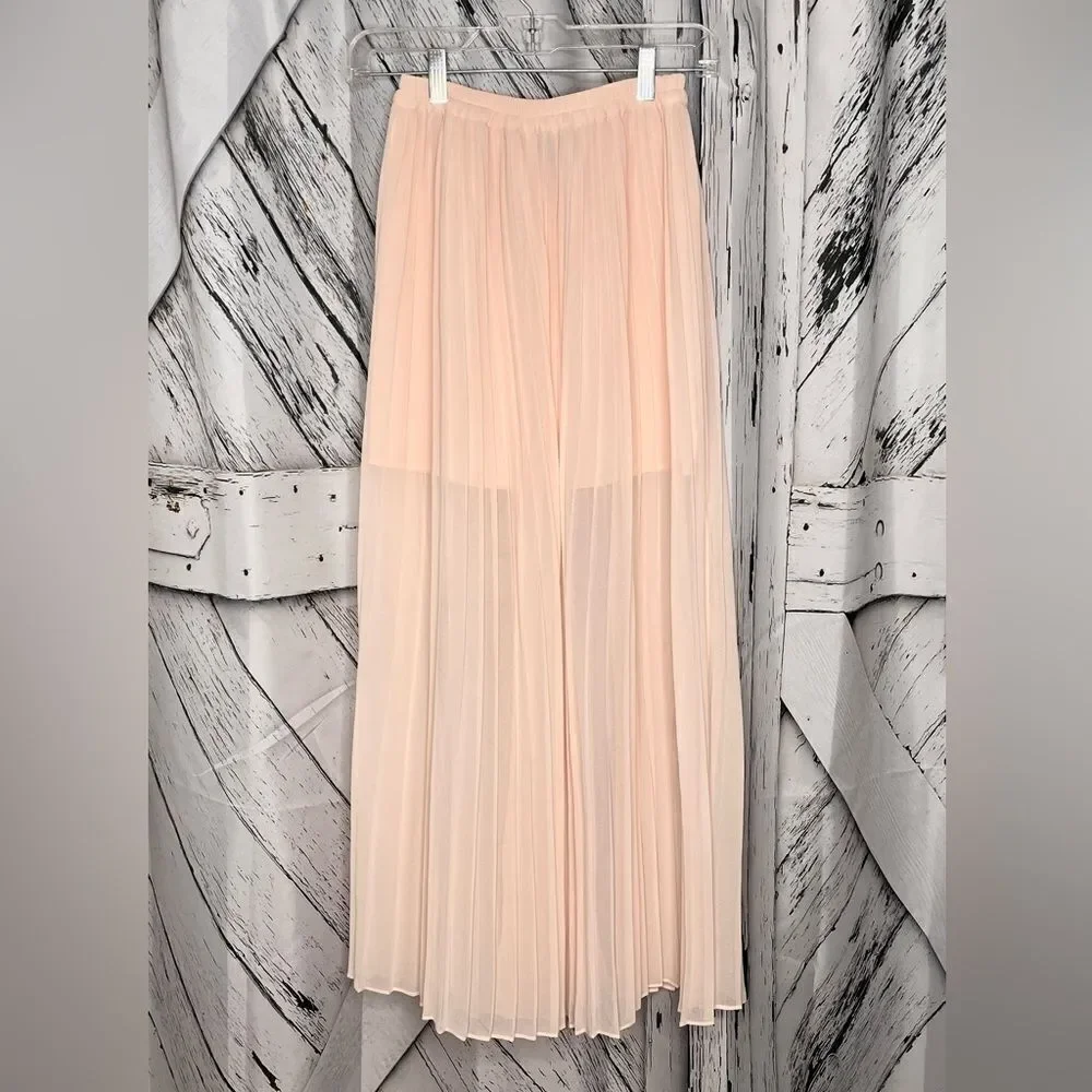 Victoria’s Secret Sheer Pleated Maxi Skirt